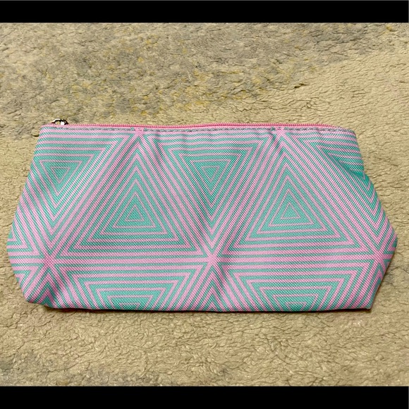 Brand New Clinique Top Zip Made Up Case In Multi Color 9” X 4.75” X 2.75” - Picture 1 of 9